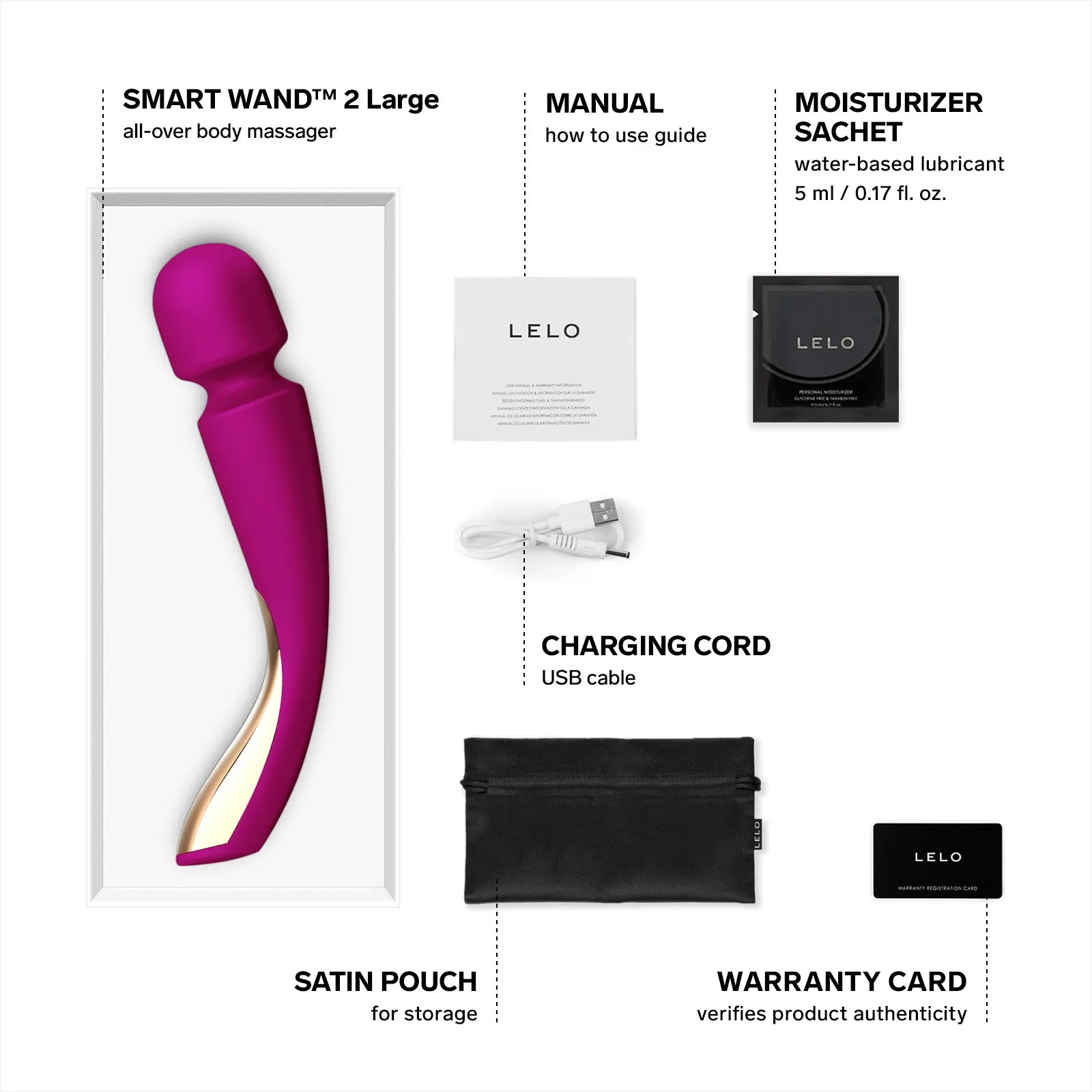 LELO Smart Wand 2 Large Wand Vibrator