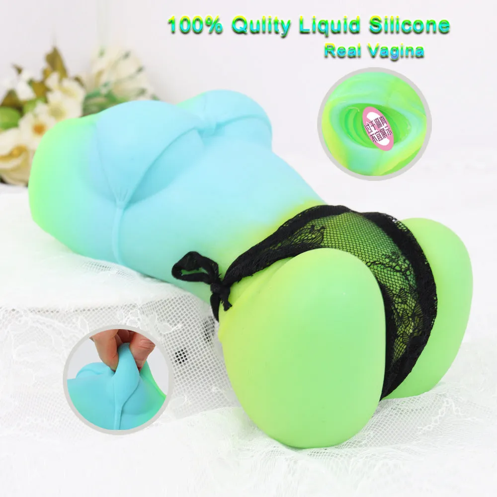Lifelike Pocket Pussy Male Masturbator - Soft Silicone Vagina Penis Massage Sex Toy for Men