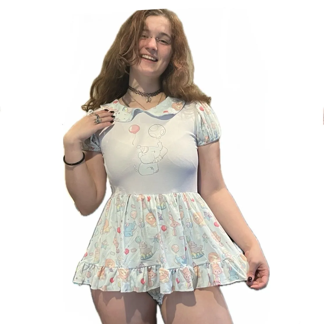 Lil Circus Elephant Romper Dress