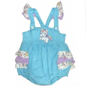 Lil Unicorn Ruffle Romper