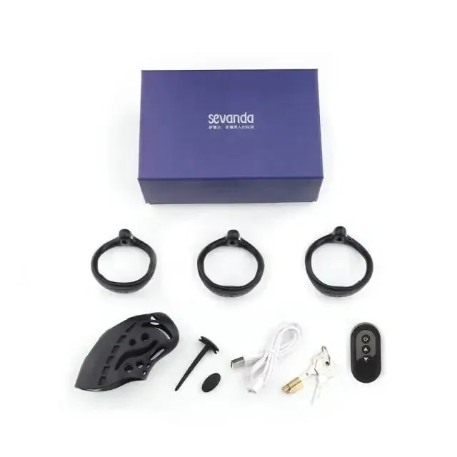 LOCKINK Sevanda Nautilus Male Chastity Cage Remote Control