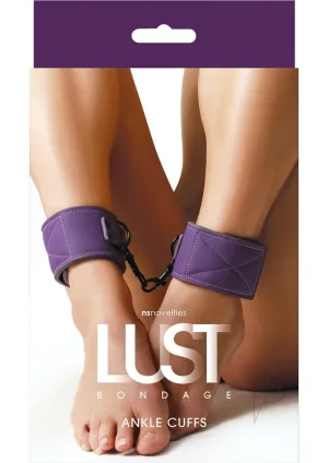 Lust Bondage Ankle Cuff Purple