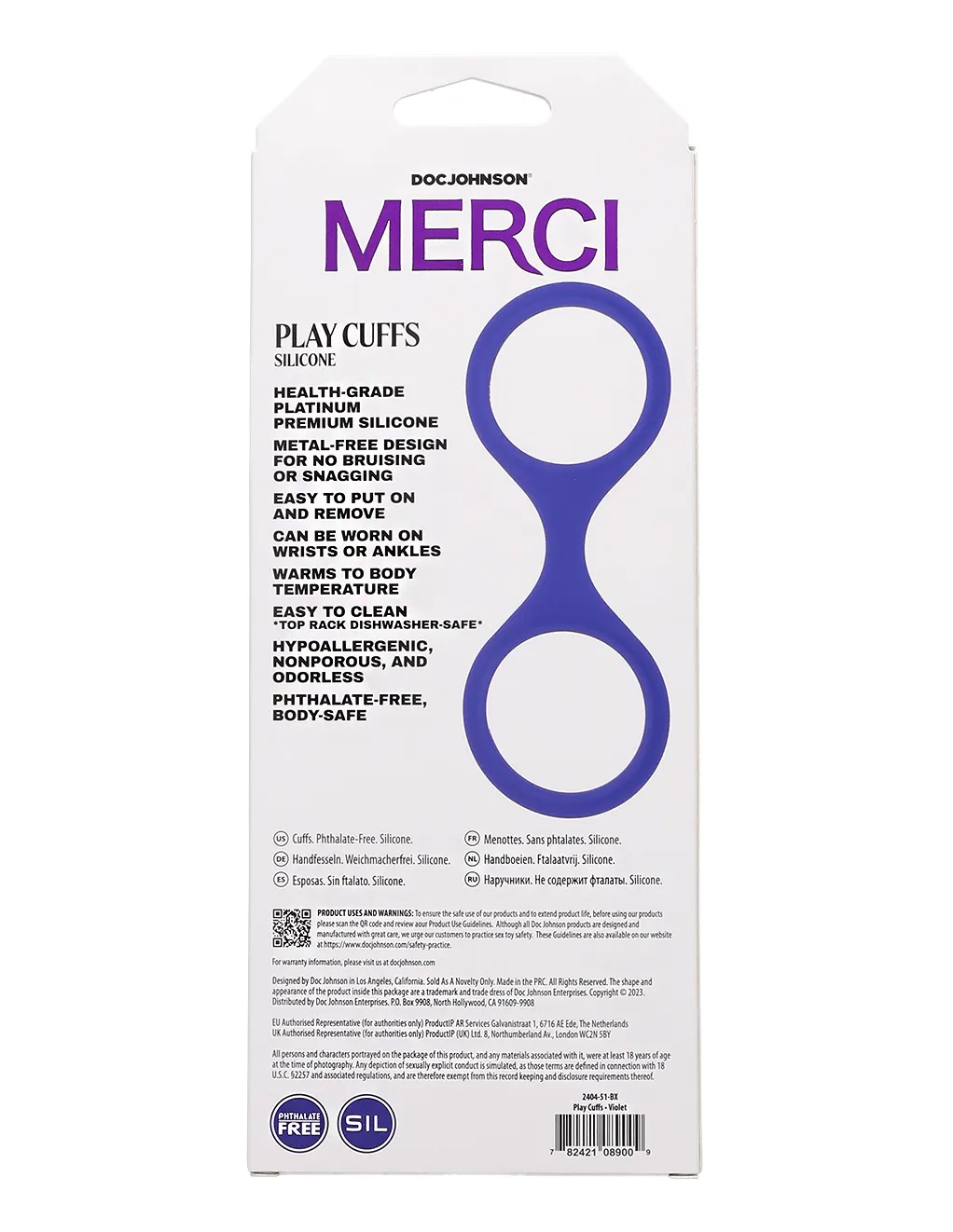 Merci Silicone Play Cuffs