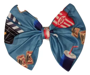 Movie Night Fabric Hair Bow *