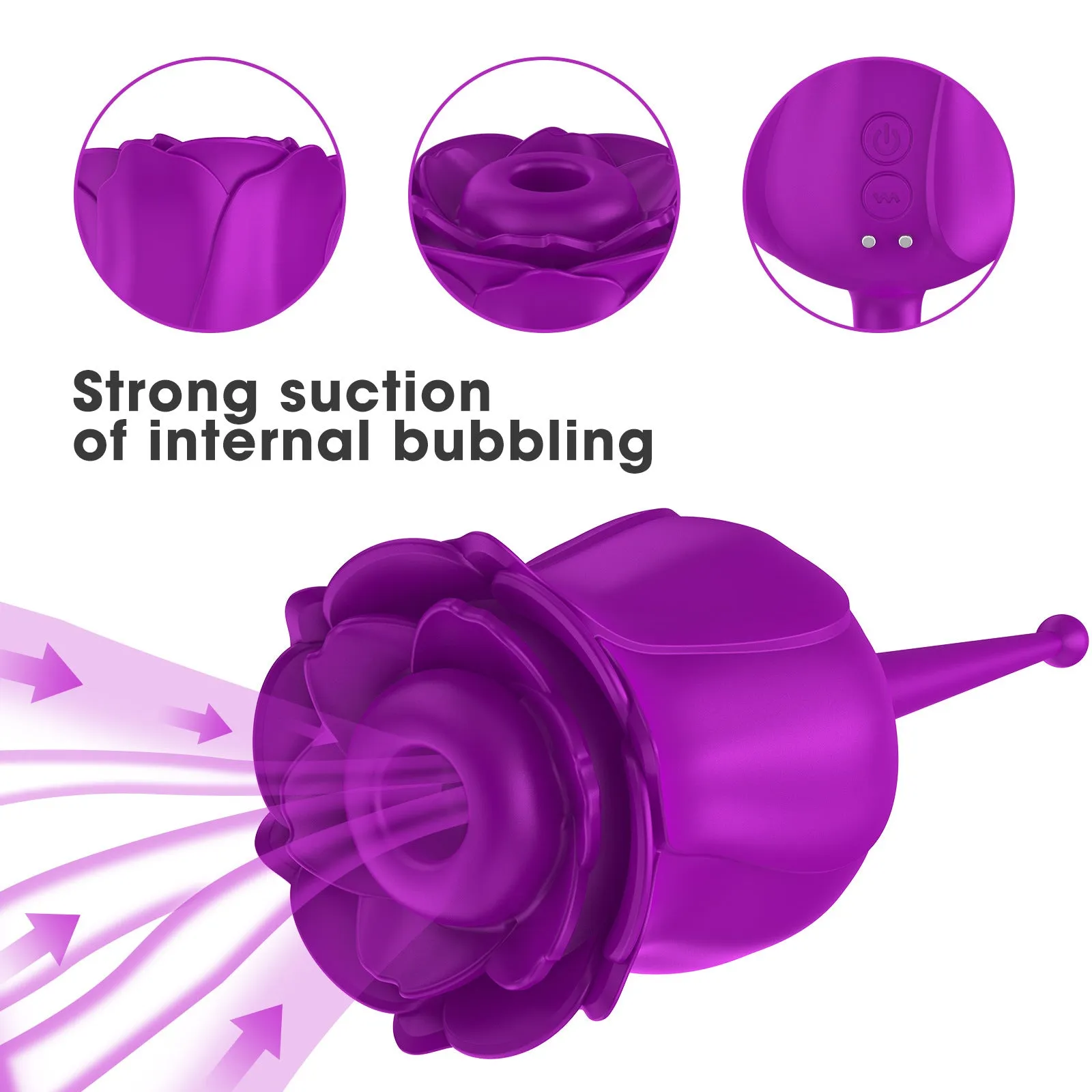 Nipple Clit Sucking Stimulator Rose Toys - Fantasy Petal Women Vibrator Gifts