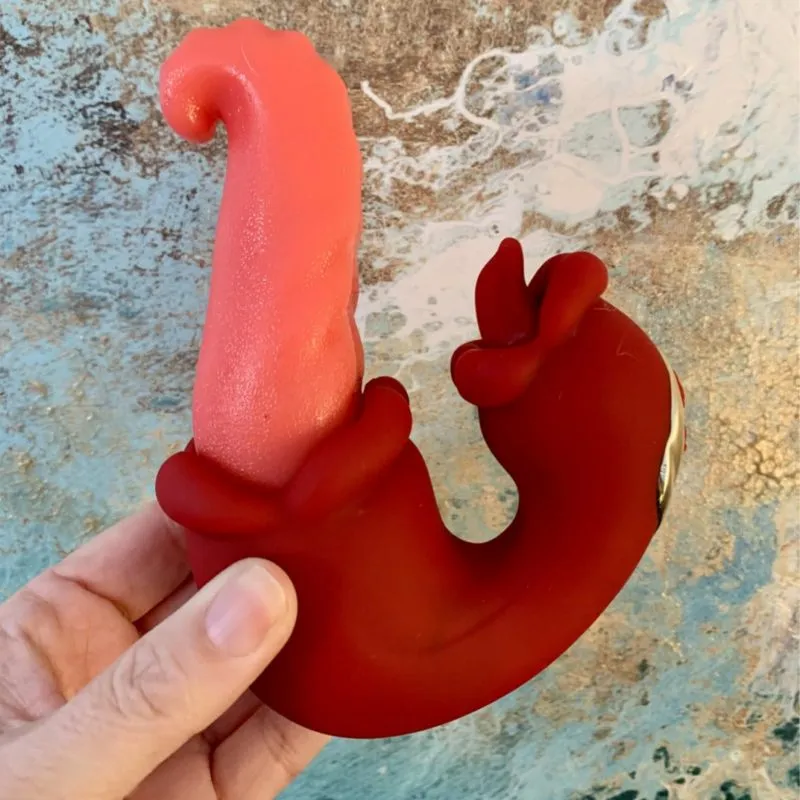 OctoLick Tongue Thrusting Vibrators for Female Couples Games