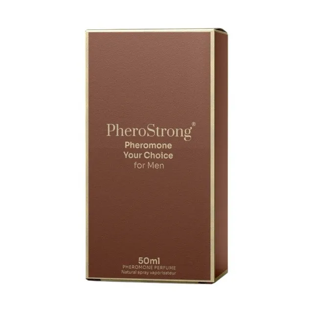 Parfum cu feromoni PHEROSTRONG Your Choice. pentru bărbați. cu note de vanilie de Madagascar. lavandă și lămâie italiană. 50 ml