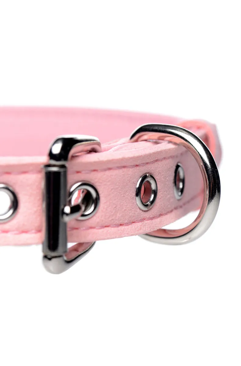 Pink Kitty Cat Bell Collar