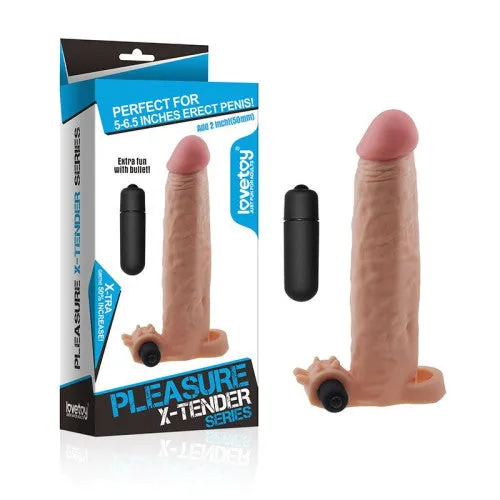 Pleasure X-tender-Vibrating Penis Sleeve