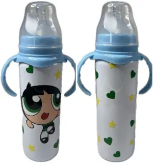 Power Girl Green 8oz Stainless Steel Bottle
