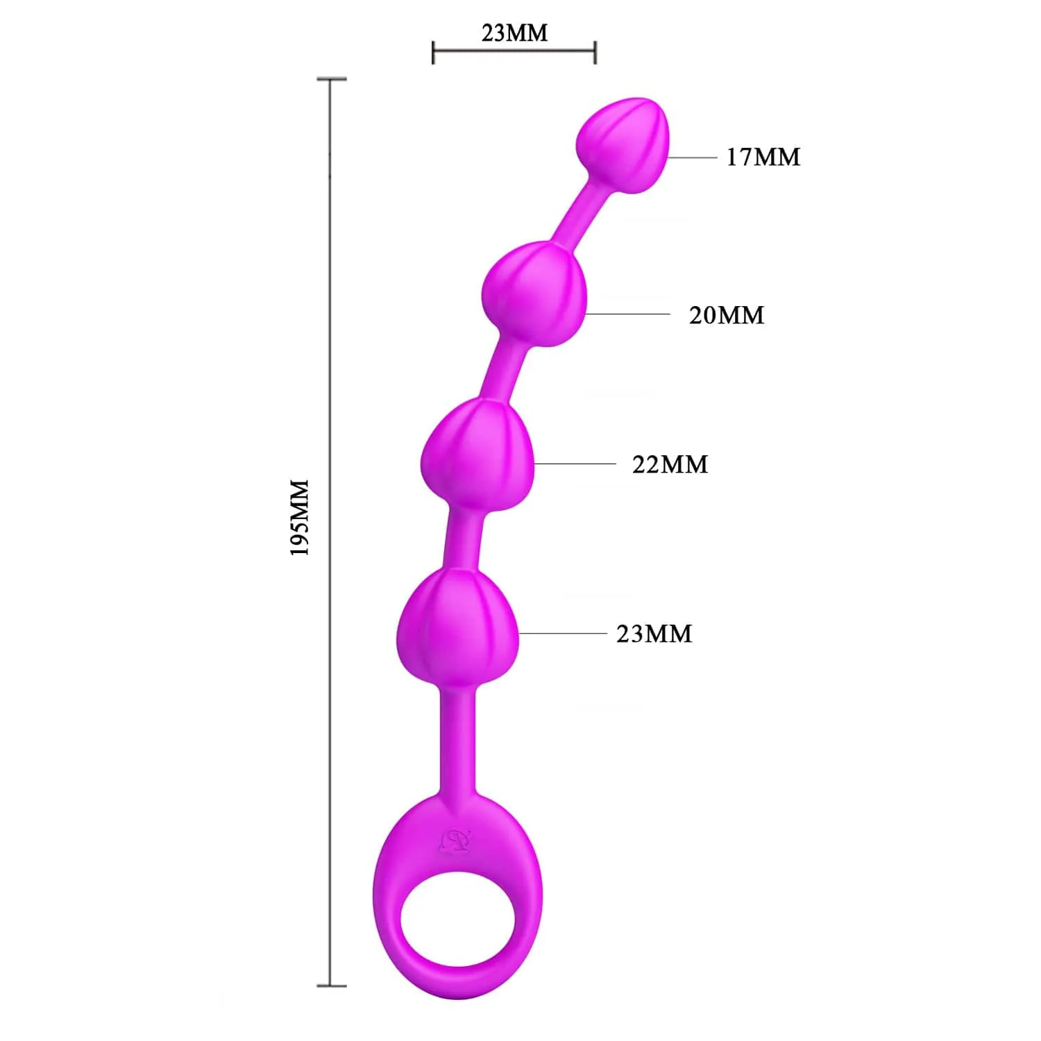 Pretty Love - Beeds Anal Beads (Purple)