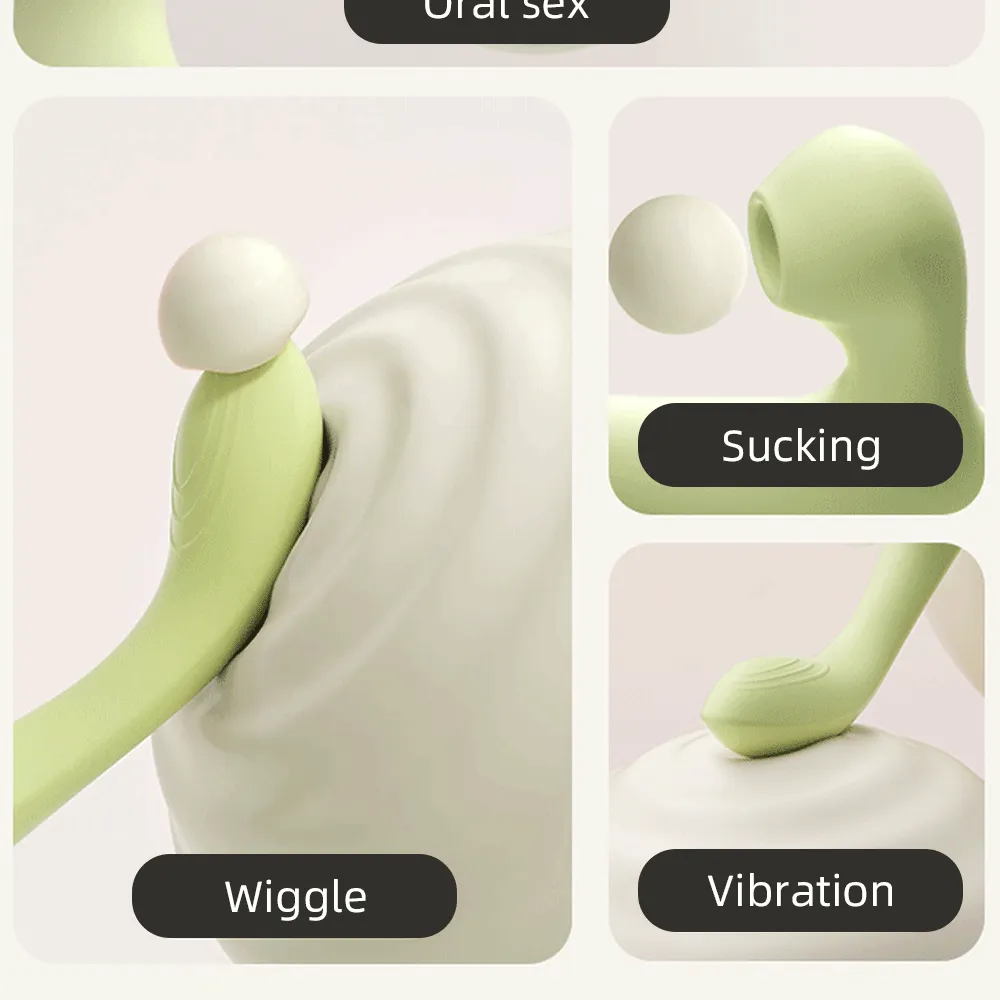 Rabbit Clit Sucking Vibrating Anal Dildo Vibrator - Oral Sex Finger Vaginal Clitoris Stimulation
