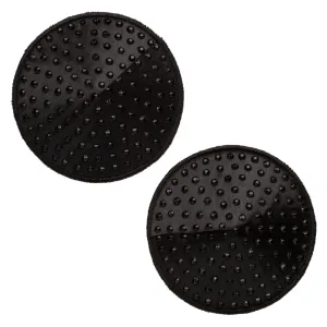 Radiance™ Round Reusable Black Pasties with Gem Accents