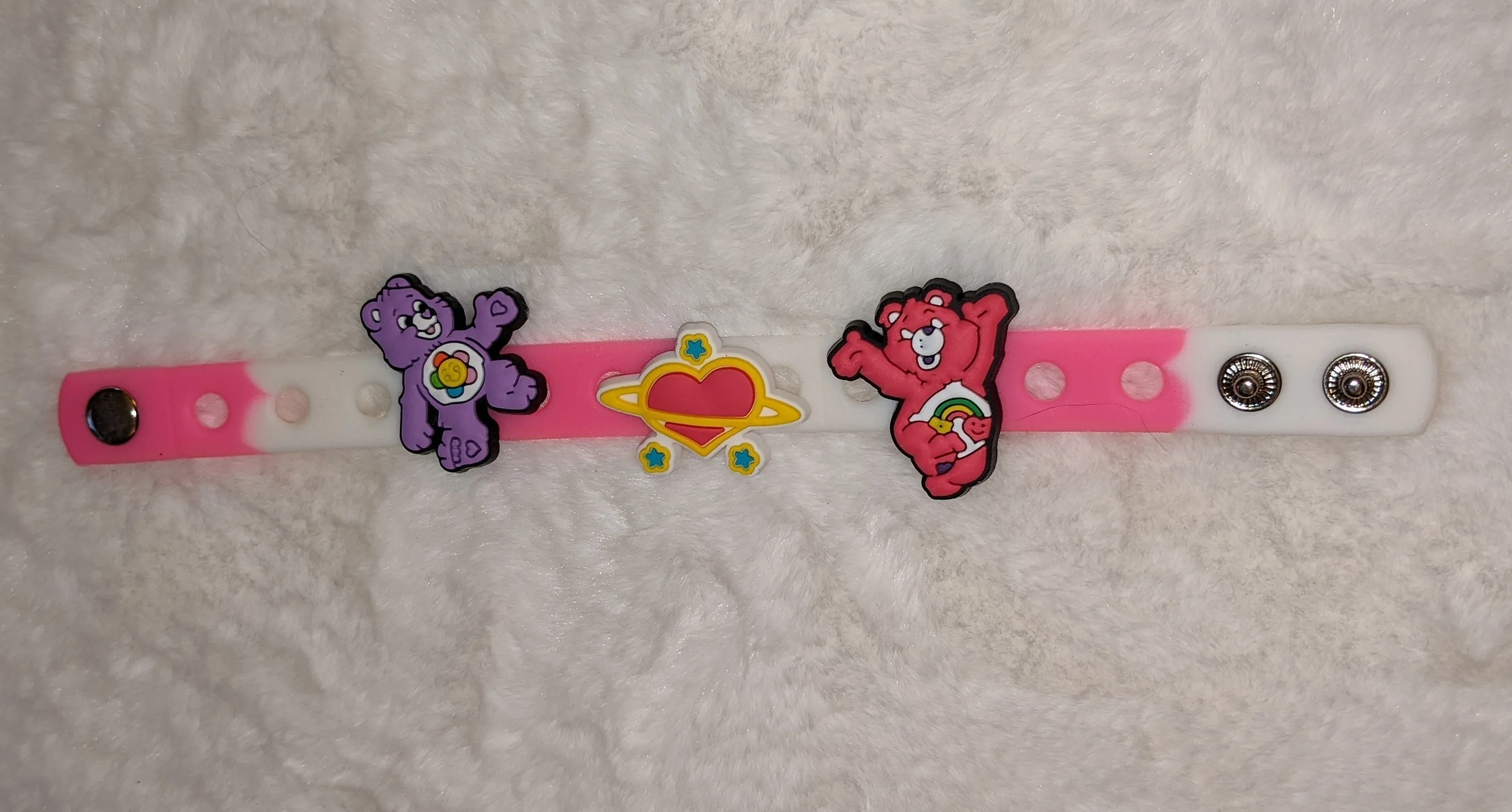 Rainbow Bears Silicone Jibbitz Bracelets