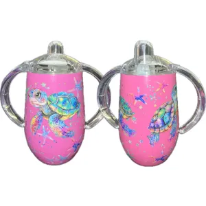 Rainbow Turtle 14oz Stainless Steel Sippy Cup