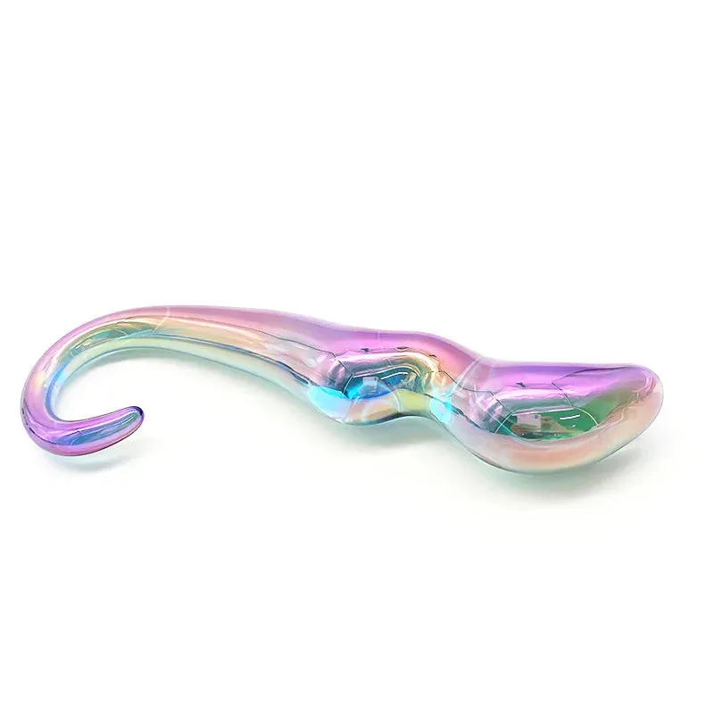 Realistic Glass Dildo Butt Plug - Fantasy Animal Dildos Crystal Vagina Anal Sex Toy