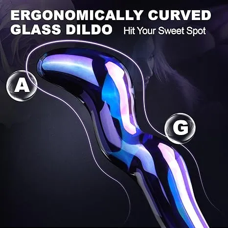 Realistic Glass Dildo Butt Plug - Fantasy Animal Dildos Crystal Vagina Anal Sex Toy