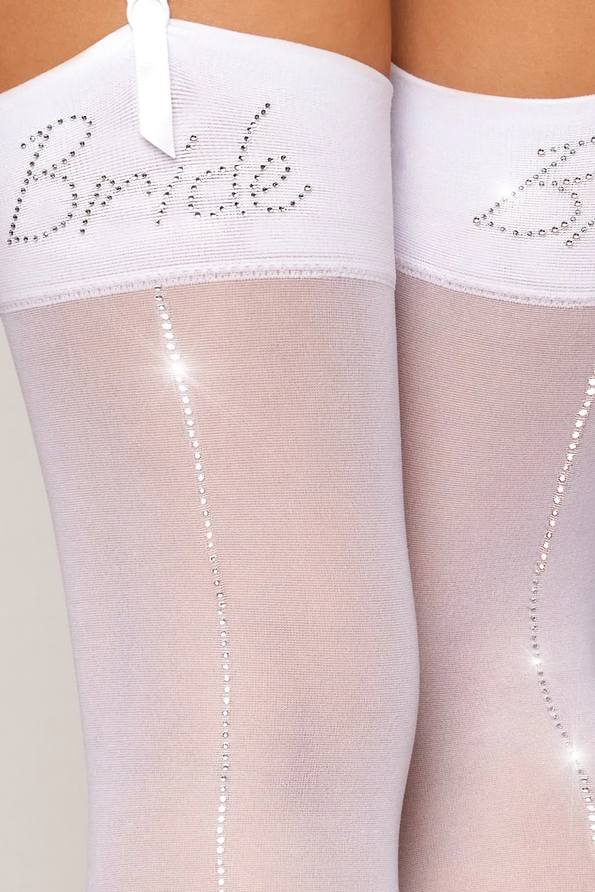 Rhinestone Bride Stockings