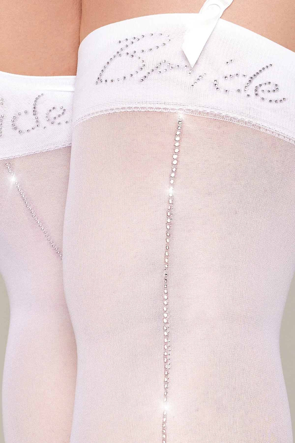 Rhinestone Bride Stockings