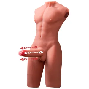 Rob: 17.63lb Thrusting Vibrating Male Sex Doll Full Torso