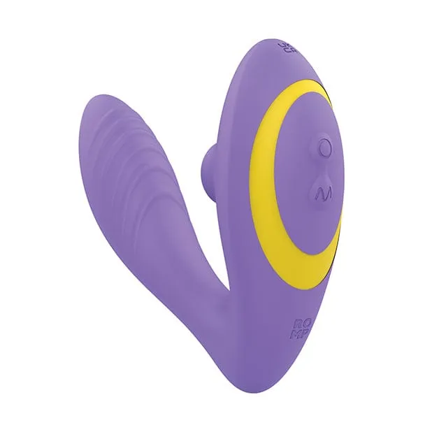 Romp - Reverb Clitoral Air Stimulator with G Spot Dildo (Lilac)