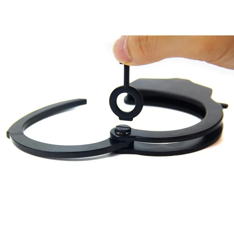 Roomfun Black Single Lock Handcuffs