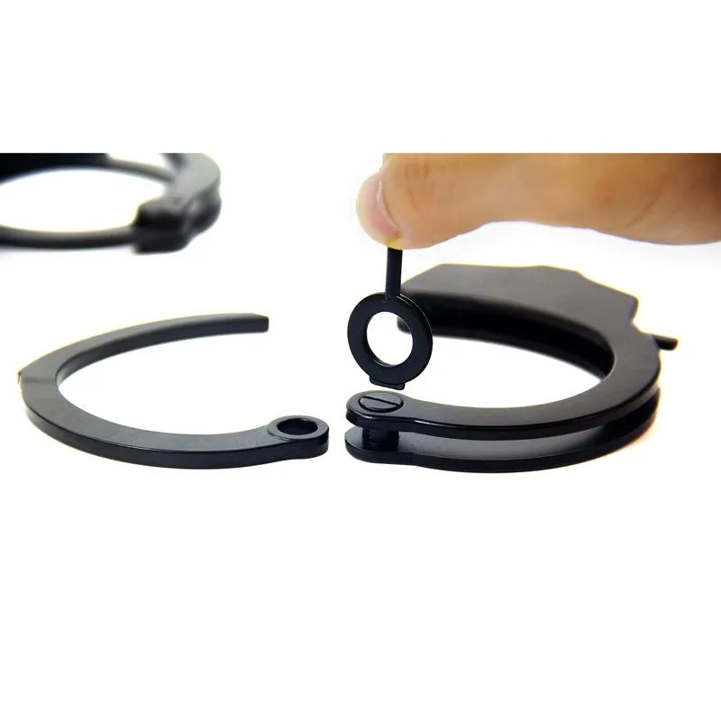 Roomfun Black Single Lock Handcuffs