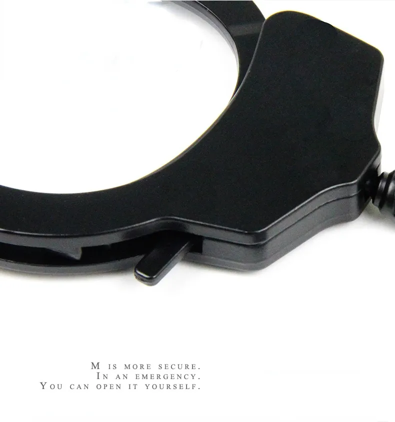 Roomfun Black Single Lock Handcuffs