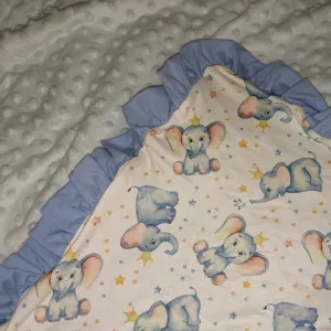 Royal Elephant Snuggle Blanket Large