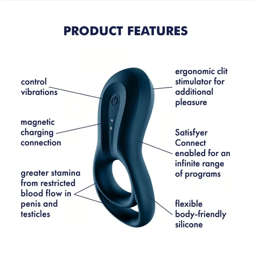 Satisfyer Epic Duo Vibrating App Controlled Cock Ring