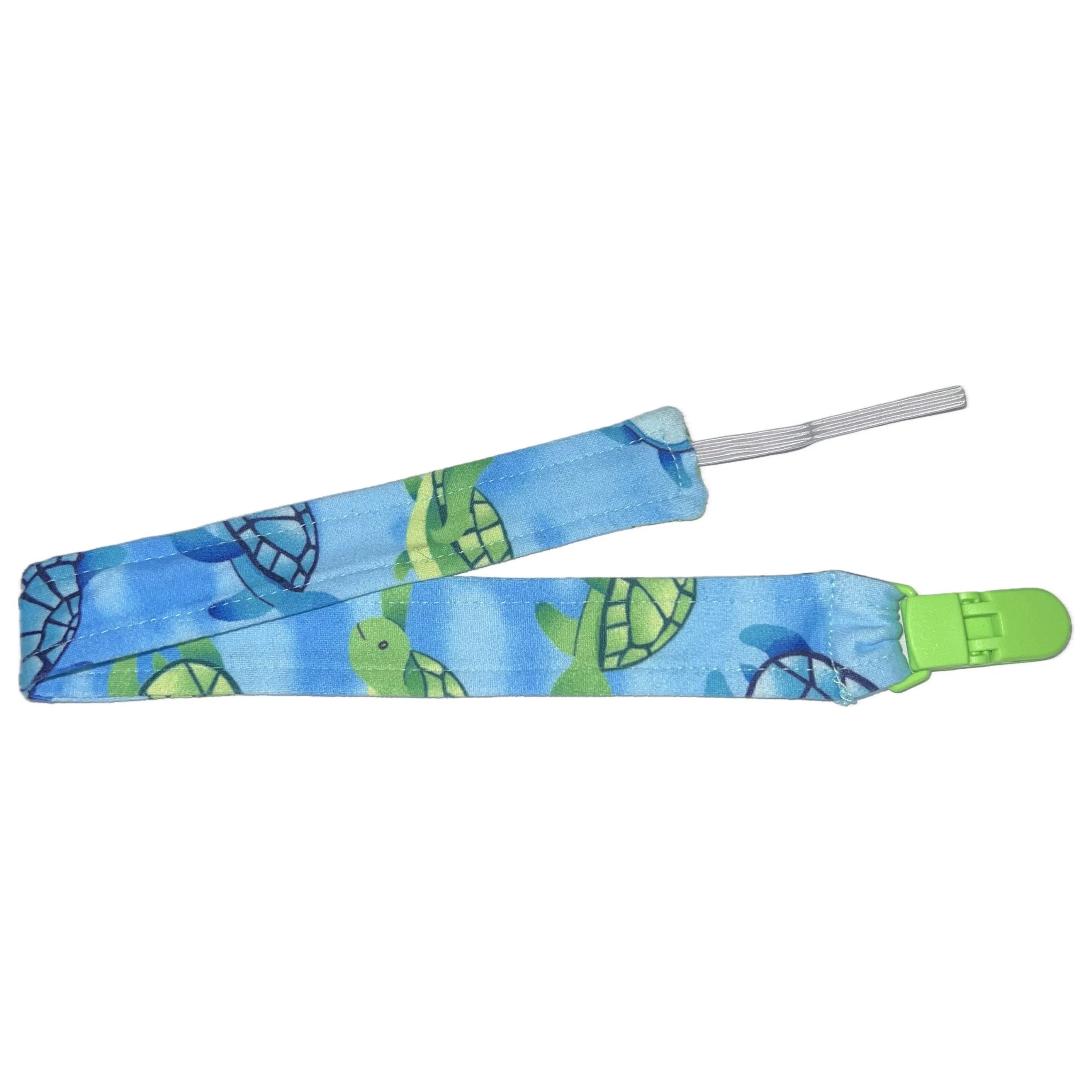 Sea Turtle Fabric Pacifier Clips