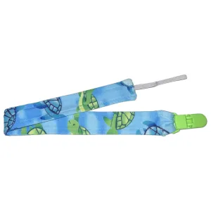 Sea Turtle Fabric Pacifier Clips