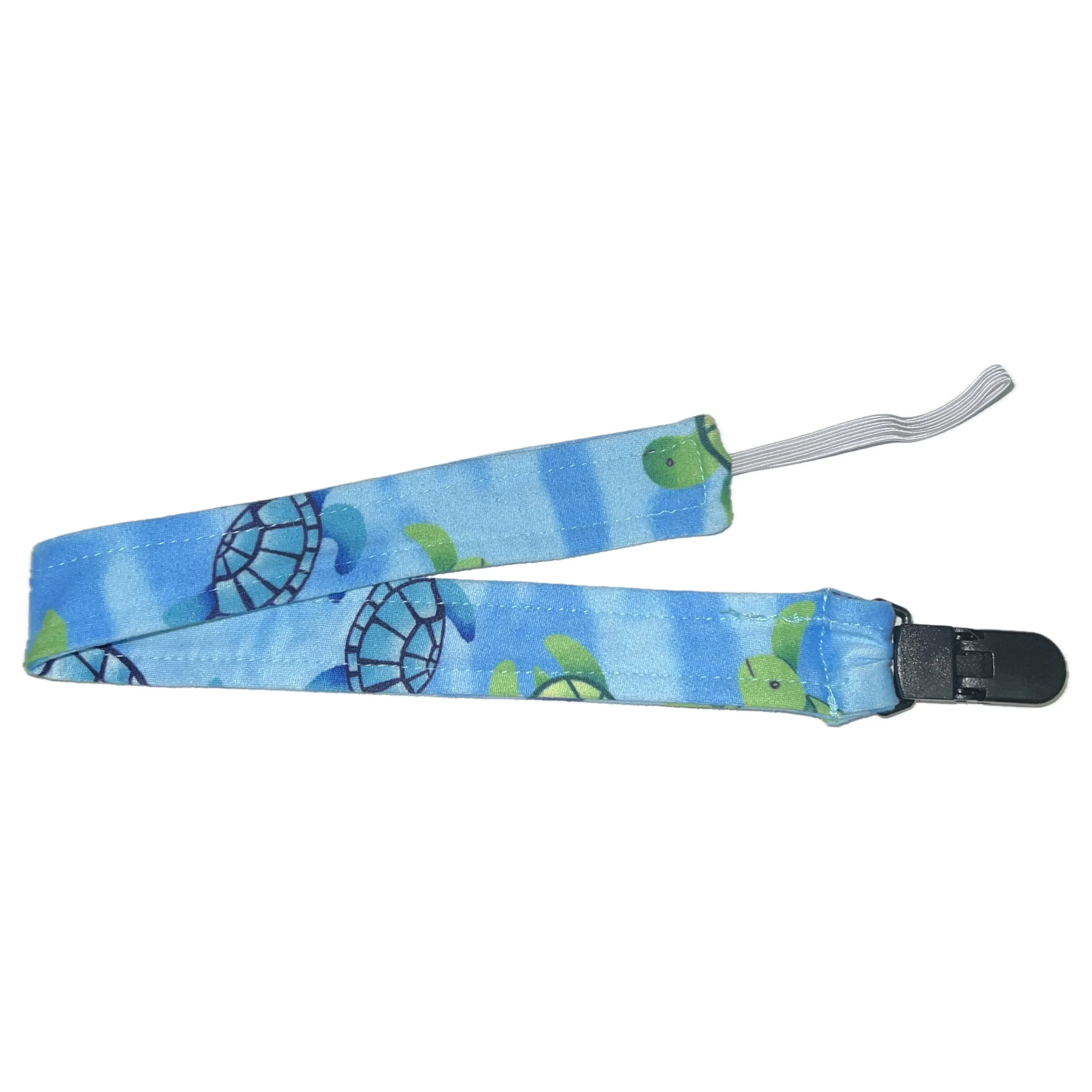 Sea Turtle Fabric Pacifier Clips