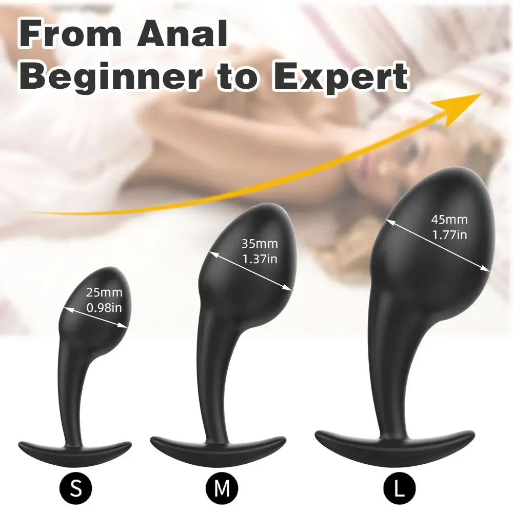 Silicone Butt Plug - Tadpole Soft Anal Plug Dilator Male Female Sex Toys