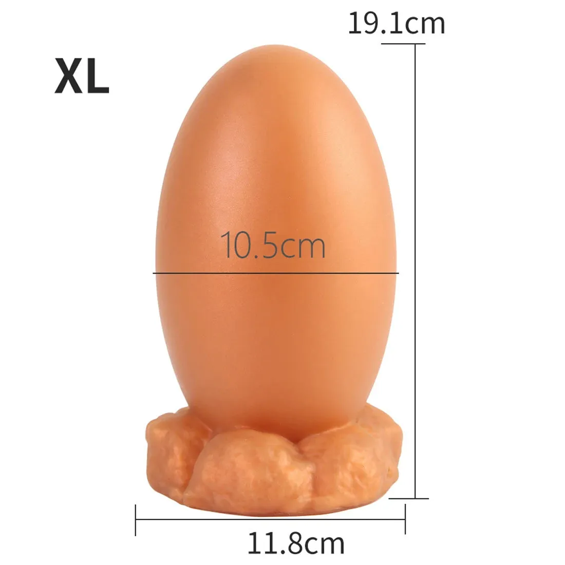 Soft Silicone Anal Dildo - Realistic Dragon Egg Butt Plug Dilator Adult Toys