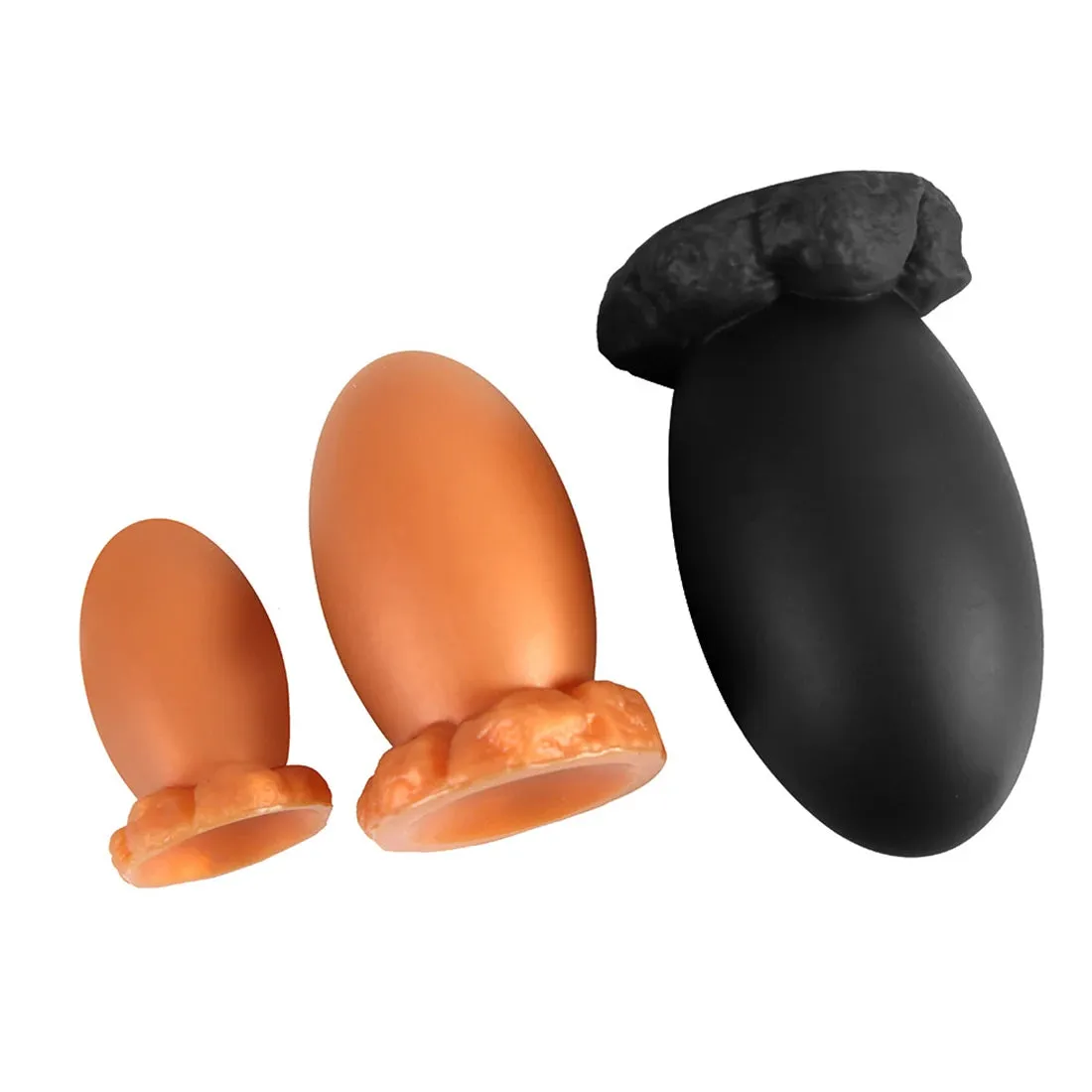 Soft Silicone Anal Dildo - Realistic Dragon Egg Butt Plug Dilator Adult Toys