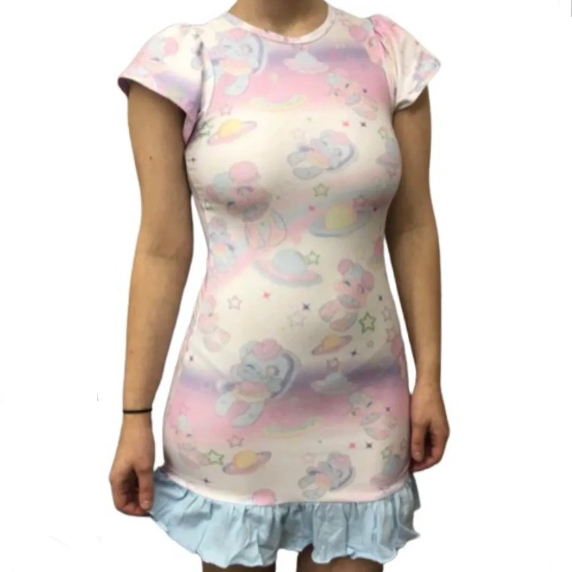 Space Baby Nightgown Pajamas XXS ONLY