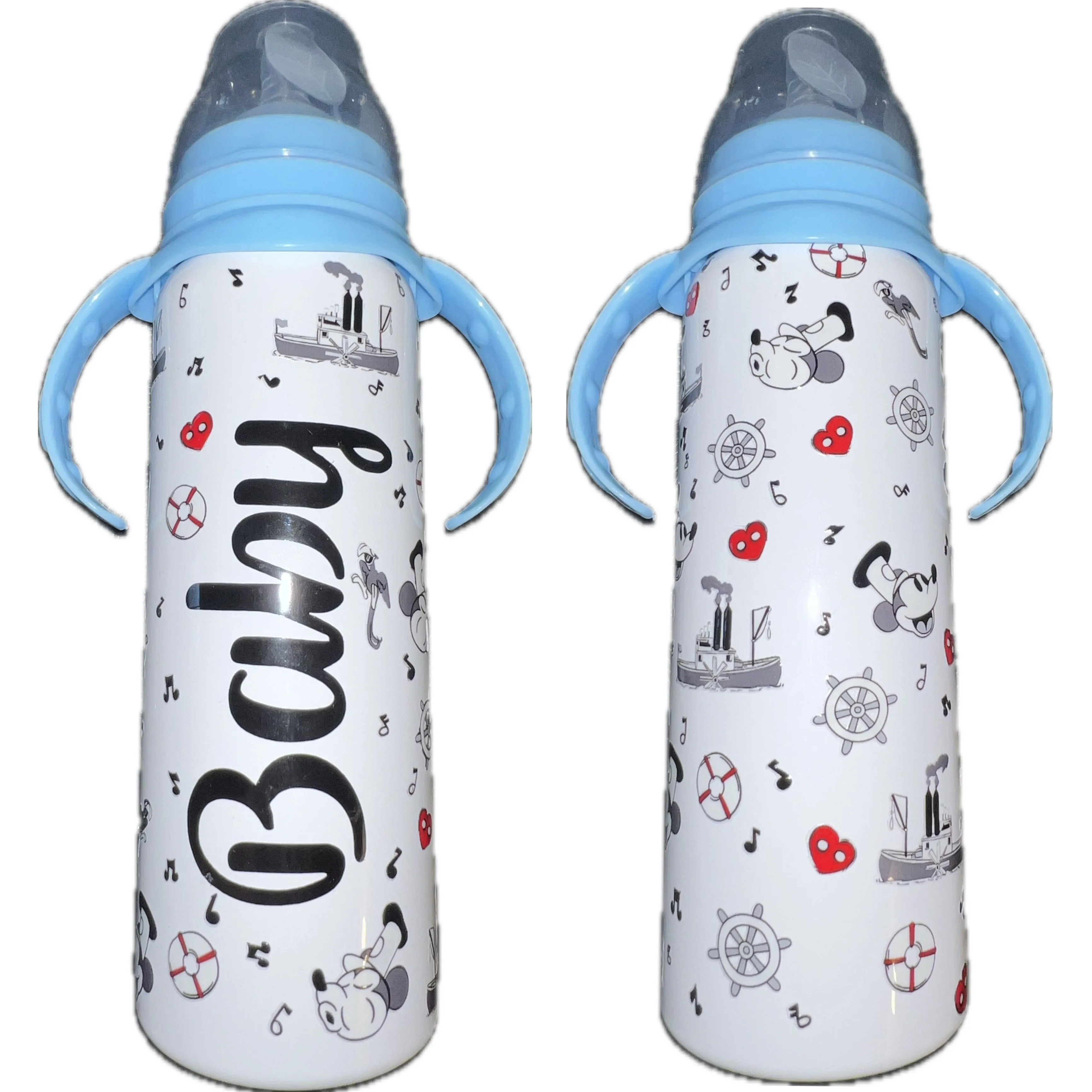 Steamboat Willie 8oz Stainless Steel Bottle