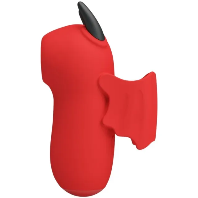 Stimulator clitoris PRETTY LOVE Magic Devil. în formă de drăcușor. funcție de electroșoc. 10 funcții de tapping. culoare roșu