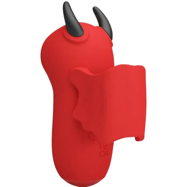 Stimulator clitoris PRETTY LOVE Magic Devil. în formă de drăcușor. funcție de electroșoc. 10 funcții de tapping. culoare roșu