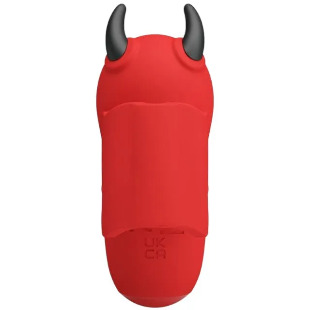 Stimulator clitoris PRETTY LOVE Magic Devil. în formă de drăcușor. funcție de electroșoc. 10 funcții de tapping. culoare roșu