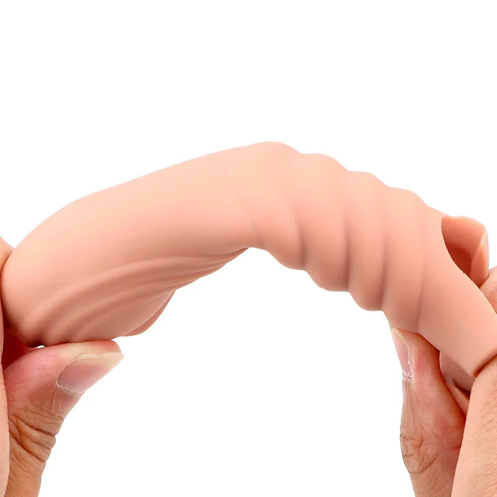 Strap On Vibrating Dildo - Bullet Vibrator Cock Ring Delay Ejaculation Double Stimulation