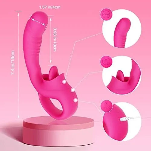 SultryLeg - Clitoral Licking G Spot Vibrator & Realistic Dildo