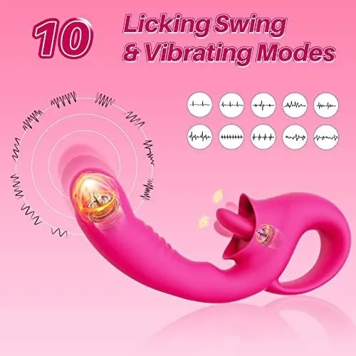SultryLeg - Clitoral Licking G Spot Vibrator & Realistic Dildo