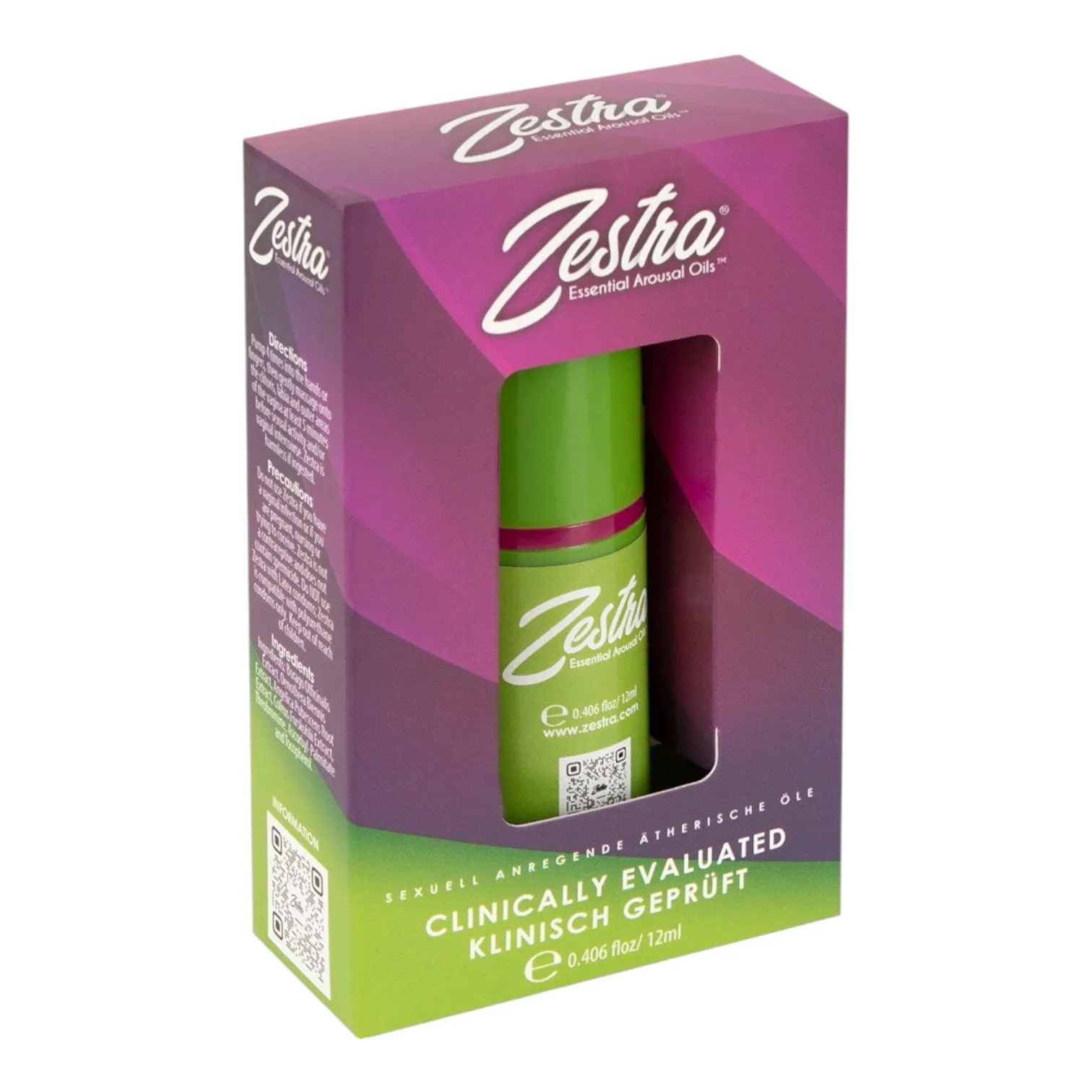 Ulei ZESTRA Essential Arousal Oil. pentru stimularea clitorisului și creșterea libidoului feminin. cu efect rapid. 12 ml