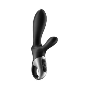 Vibrator anal SATISFYER Heat Climax  Warming Anal Vibrator. funcție de încălzire. control prin aplicație. culoare negru