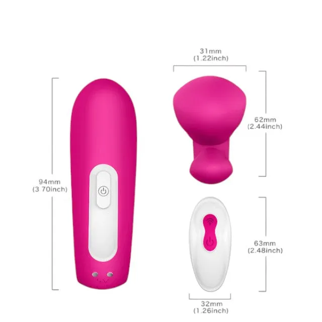 Vibrator dublu TOYZ4LOVERS Elys Be Amazed. control prin telecomandă. 9 funcții de vibrație. rezistent la apă. roz