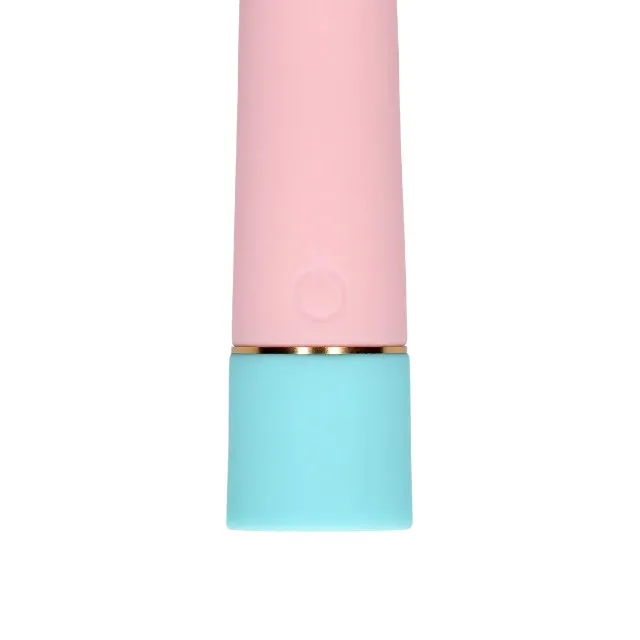 Vibrator LOVELINE Mini Rabbit Vibrator with USB Charger. cu design pentru stimulare versatilă. 10 funcții de vibrație. 17.5 cm. roz