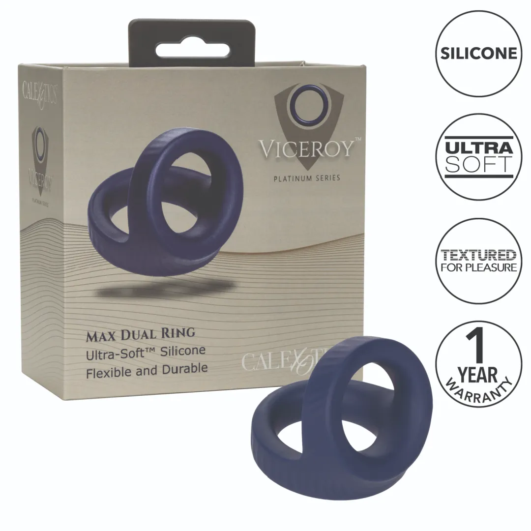 Viceroy Max Thick Dual Cock Ring for Penis & Testicles