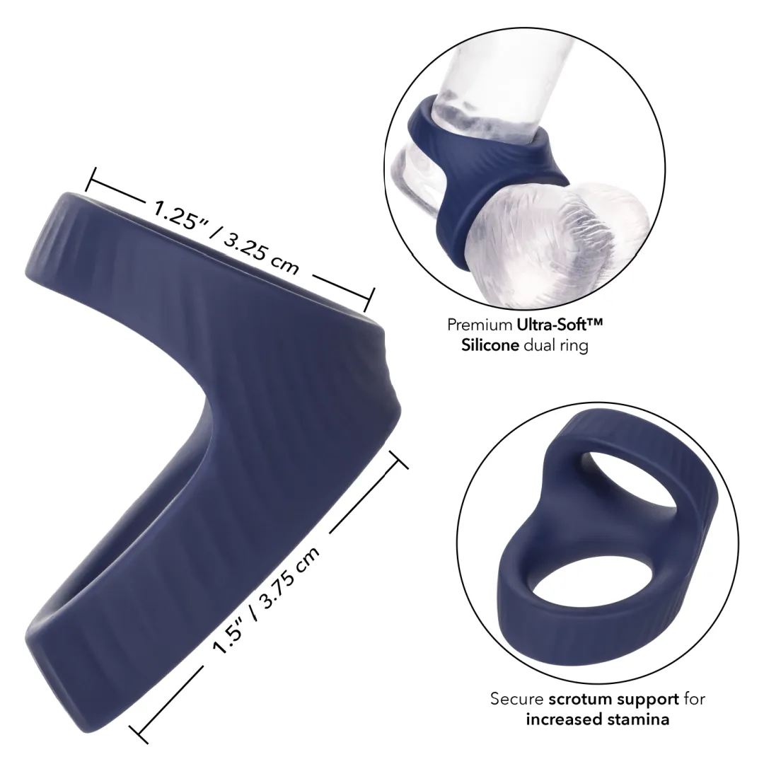 Viceroy Max Thick Dual Cock Ring for Penis & Testicles